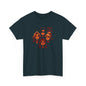 Kaptin Krusher Band T-Shirt – Red Skull with Band Graphic Tee, Heavy Cotton Shirt for Fans, Rock Festival Merch
