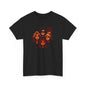 Kaptin Krusher Band T-Shirt – Red Skull with Band Graphic Tee, Heavy Cotton Shirt for Fans, Rock Festival Merch