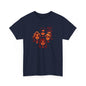 Kaptin Krusher Band T-Shirt – Red Skull with Band Graphic Tee, Heavy Cotton Shirt for Fans, Rock Festival Merch
