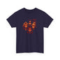 Kaptin Krusher Band T-Shirt – Red Skull with Band Graphic Tee, Heavy Cotton Shirt for Fans, Rock Festival Merch